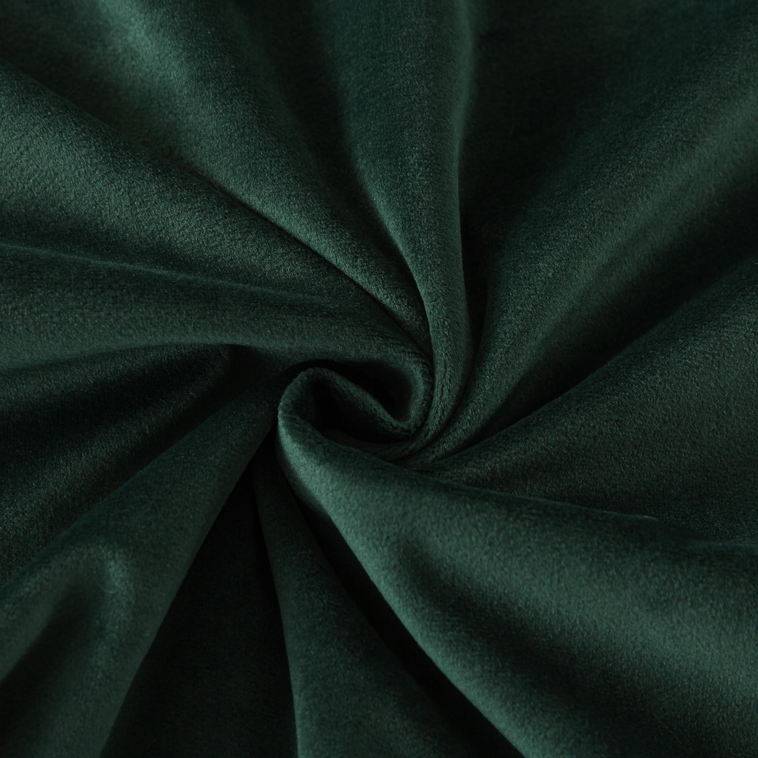 H HOUSEHOLD Set of 2 Velvet Queen Size Pillowcase, Soft and Cozy Luxury Fuzzy Flannel 20x30 Inches Pillow Cover with Zipper (Queen (20 x 30 Inch), Dark Green)