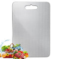 100% Pure Titanium Cutting Board with Groove – Scratch Resistant, Non-slip Pad, Dishwasher Safe for Kitchen Vegetables & Meat XXL