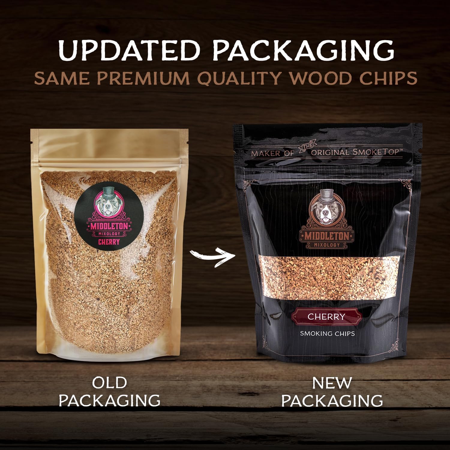 SmokeTop® 4oz Bag - Cocktail Smoker Chips for Old Fashioned Cocktails, Whiskey, & Bourbon - by Middleton Mixology Made in The USA (800 uses) (Cherry)