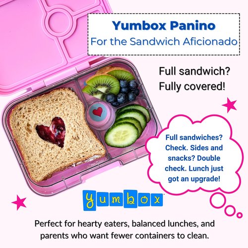Yumbox Panino Leakproof Bento Lunch Box Container for Kids & Adults (Lavande Purple Unicorn)