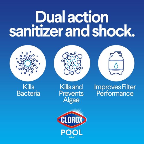 Clorox Pool&Spa All-in-One XtraBlue Chlorinating Granules - Kills Bacteria & Stops Algae, 6 lbs