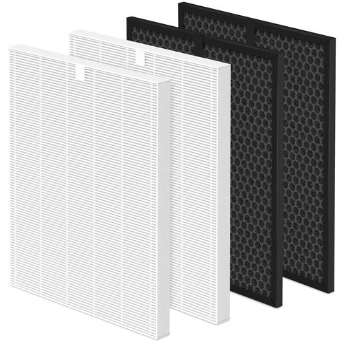 5510 5520 Replacement Filter Q Compatible with Winix 5510, 5520 PlasmaWave Air Purifi-ers, 2 H13 True HEPA and 2 Activated Carbon Filters Combo, Part# 1712-0123-00
