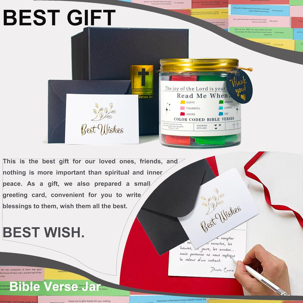 Read Me When Bible Verses Jar (KJV) - 120 Inspirational Scripture Cards | Perfect Christian Gift for Kids & Adults
