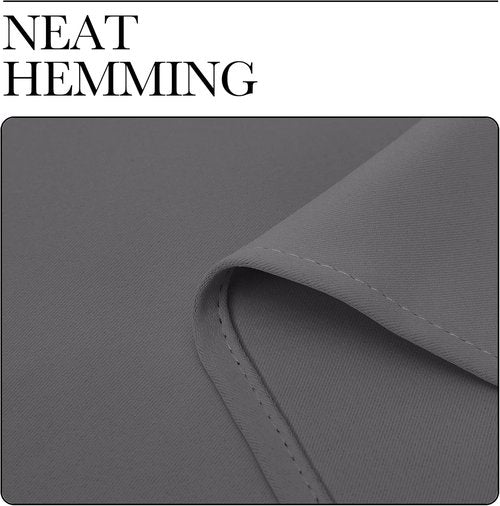 NICETOWN Blackout Curtains - Energy Saving Thermal Insulated Draperies | 55" x 92", Grey, 1 Pair