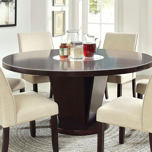 Whirltique Round Clear Table Protector, 45" Round, 1.5mm Thick, Clear Vinyl Table Cover, Scratch Resistant, Dining Room Table Cover