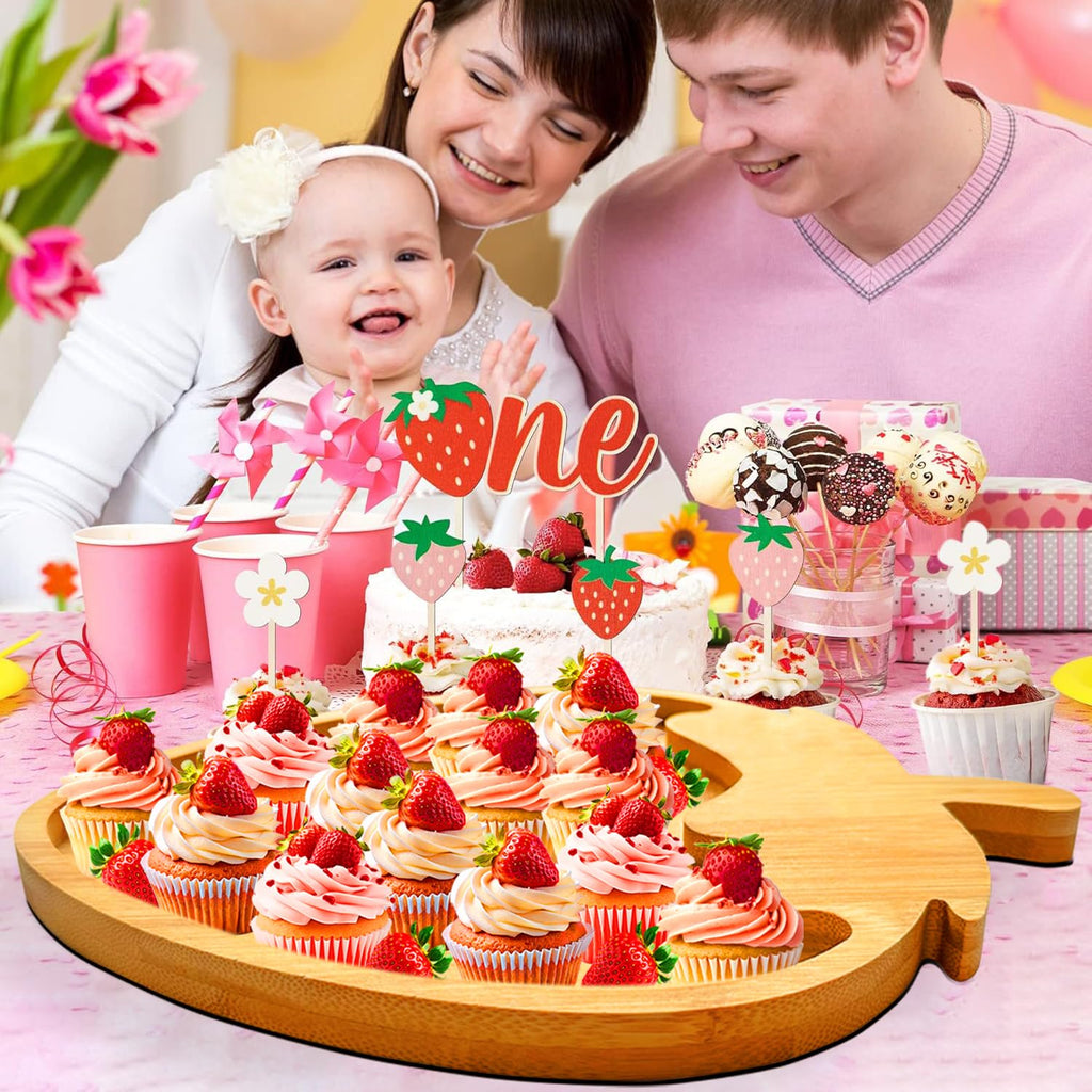 1 PCS Wooden Bow Party Decoration Bowtie Charcuterie Board with 4 PCS Large Pink Bow Balloons Baby Girl Birthday Serving Tray Coquette Fillable Food Platter Foil Balloons for Baby Shower Wedding Party
