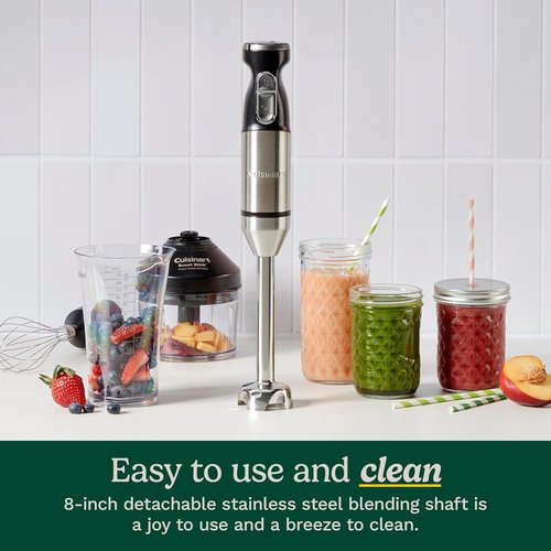 Cuisinart CSB-179 Hand Blender - Variable Speed, Stainless Steel Design for Effortless Blending