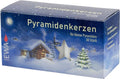 Jeka White Pyramidenkerzen - 14mm Diameter German Candles | Set of 50 for Elegant Décor