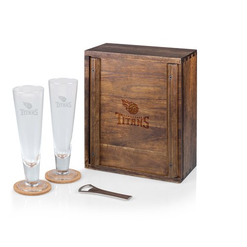 PICNIC TIME Brown Tennessee Titans Pilsner Beer Gift Set for 2