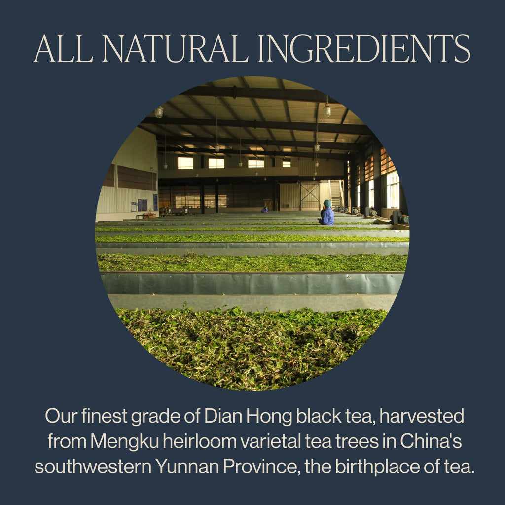 Rishi Tea Golden Yunnan Black Tea - Organic, Loose Leaf Tea, Smooth & Rich Ancient Chinese Tea, Energizing & Caffeinated - 4 Ounces, 14+ Servings