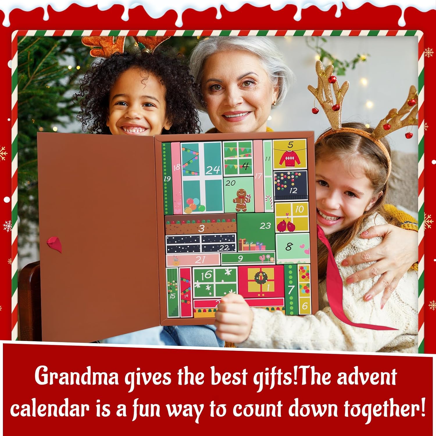 UCANBE Makeup Advent Calendar 2025 - 24 Days of Festive Beauty Gifts for Women & Teens