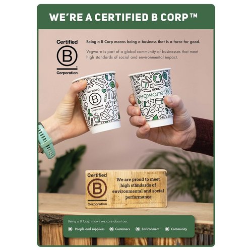 Vegware Compostable 96-Series Cold Cup Lids, Case of 1000, Clear Flat lid No Straw Hole, Made From PLA Renewable Plant Based Plastic, Clear For Visibility