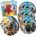 40Pcs Ninja Party Supplies 20 plates, 20 napkins for the Ninja-go Birthday party Decoration