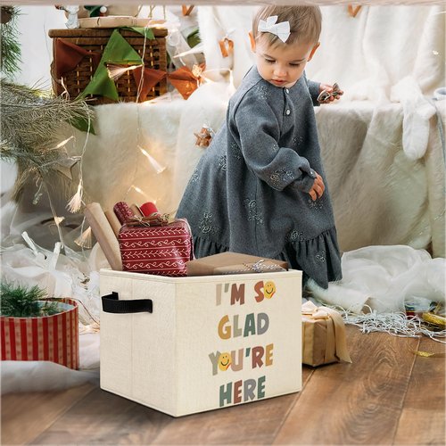Elefeltclave Boho Classroom Storage Bins,Teacher Gifts Inspirational Collapsible Storage Basket Organizer for Classroom Kids Room Nursery Playroom Clothes Toys Books,Toybox for Girls