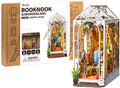 Rolife DIY Book Nook Kits - Garden House Bookshelf Insert | 3D Puzzle Dollhouse Decor for All Ages