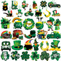 St. Patricks Day Decorations 36pcs Wooden Shamrock Ornaments, Spring Lucky Irish Day Tree Ornaments St Patrick's Day Home Party Hanging Decorations