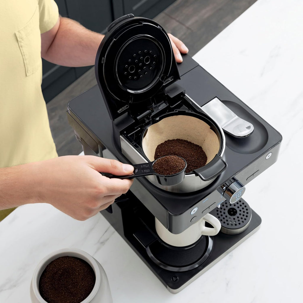 Ninja CFN602 Espresso & Coffee Barista System - Ristretto Function, Single-Serve & 12-Cup Carafe, Built-in Frother
