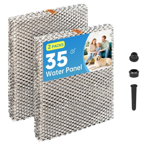 Pleatedfold P110-3545 35 Humidifier Vapor Water Panel Filter Pad Replacement Compatible with Wick HUMCASBP2312 HUMCASBP2412 HUMCCSBP2212 HUMCCSBP2312 HUMBALBP2417 HUMBBLFP1318 HCWP3-18 2-Pack