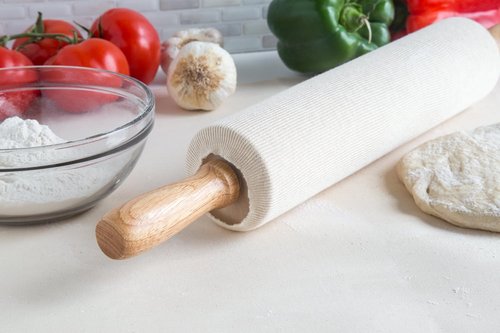 Fox Run Rolling Pin Covers - Durable Cotton Set of 2 for Effortless Baking