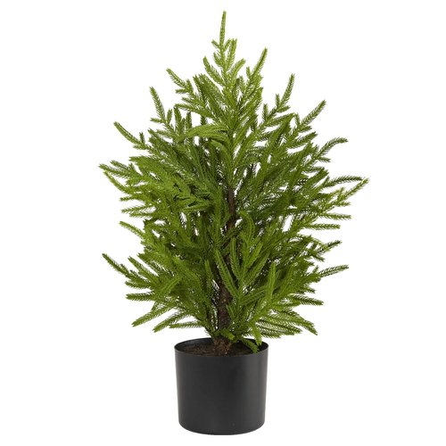 Nearly Natural 2ft. Norfolk Island Pine Natural Look Artificial Tree in Decorative Planter