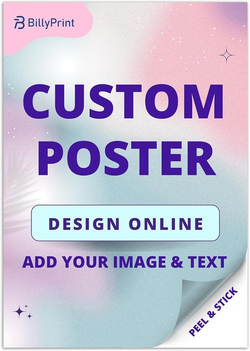 BillyPrint Custom Poster Prints - Personalized Waterproof Vinyl Wall Art | 8.5x11in Size
