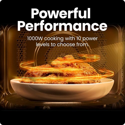 Chefman Microwave Oven - 1.1 Cu. Ft. Digital Stainless Steel | 1000 Watts, 6 Auto Menus, Eco Mode