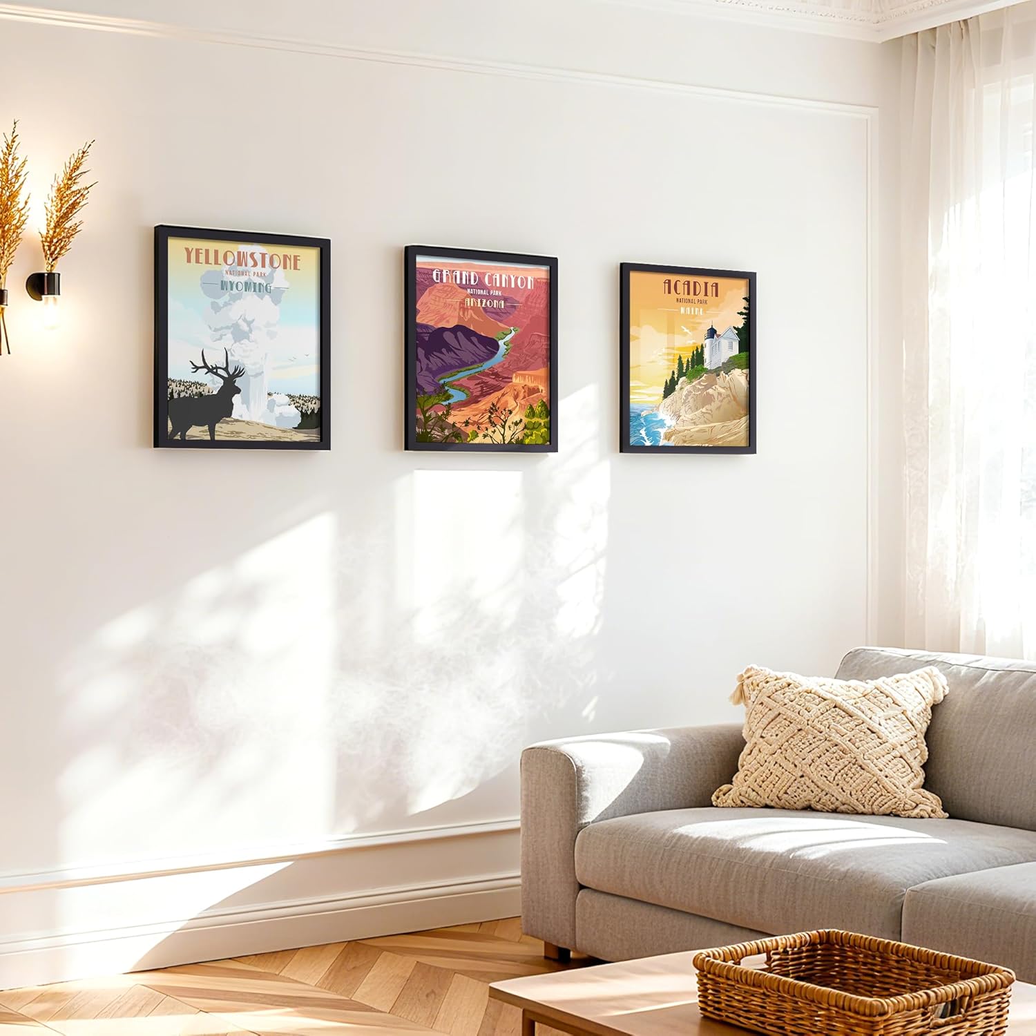 Upsimples 12x15 Photo Frame - Display 9x12 Pictures with Mat or 12x15 Without | Black, 1 Pack