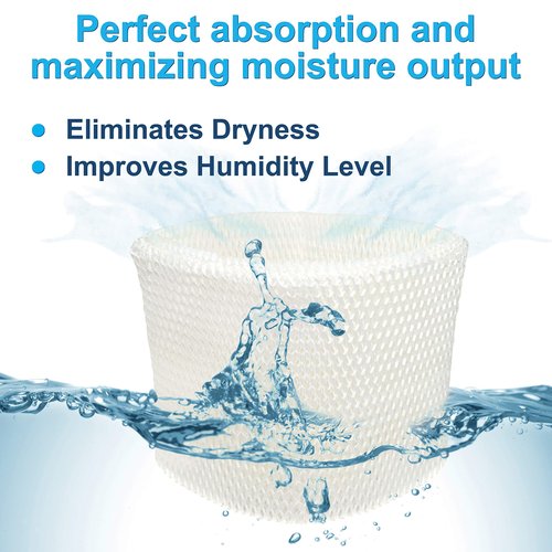 HQRP HWF62 Humidifier Wick Filter A for Holmes HWF62CS HM1100 HM1450 HM1300 HM1600 HM1760 HM1761 HM1700 HM1701 HM5100 HM1910 HM1740 Models Replacement