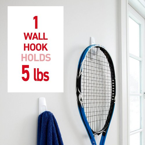 Command Large Utility Hooks - 14 Hooks, 24 Strips | Damage-Free Organization Solution