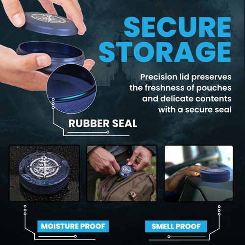 TuffTynz - Premium Zyn Metal Can | Zyn Holder | Metal Zyn Container | Moisture & Odor Proof Container | Aluminum Zyn Can & Organizer | Dip Can | Zyn Tin | Zyn Gifts for Men | The Zyn Bin