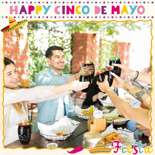 Gejoy 12 Pack 12oz Cantaritos de Barro Mexicanos Mexican Clay Cup Pottery Fiesta De Barro Mexicanos Cocktail Cups Coffee Mugs Cocktail Tea Glasses for Margaritas Mojitos (Dark,Black)