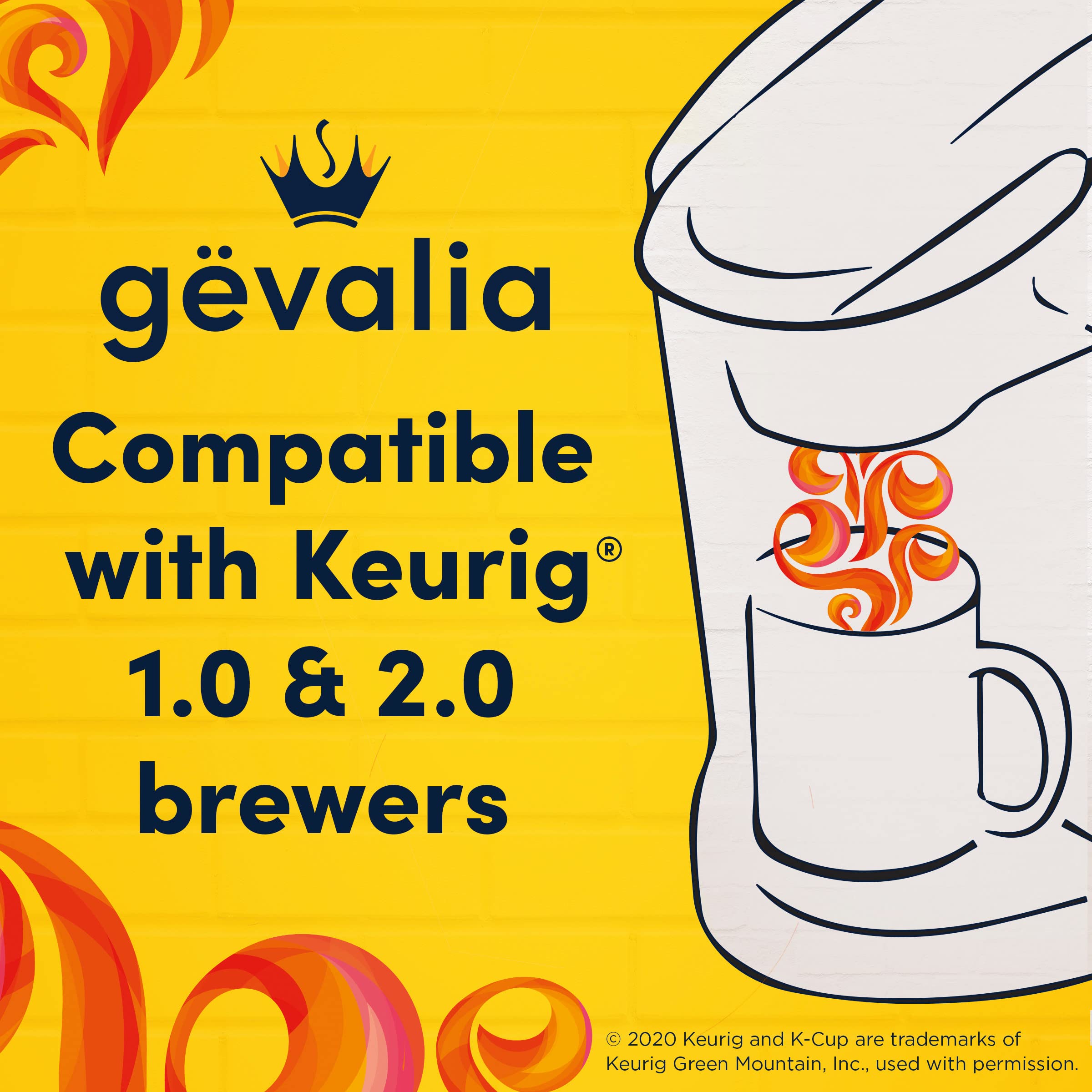Gevalia Signature Blend Mild Light Roast K-Cup Coffee Pods, 84 ct Box