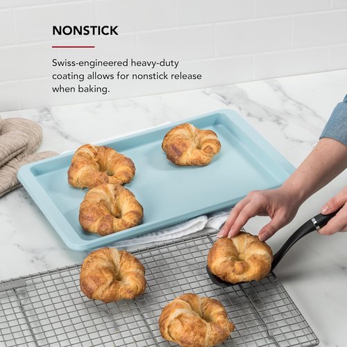 KitchenAid Nonstick Aluminized Steel Baking Sheet - 10x15 Inch, Durable & Easy to Clean