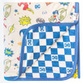 Copper Pearl Justice League Three-Layer Baby Blanket: Soft Quilts for Boys & Girls | Breathable, Cozy Toddler Blanket | Newborn Quilt | 46x46 Premium Polyester/Rayon
