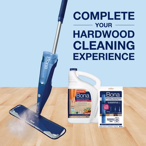 Bona Hardwood Floor Cleaner Refill - 64 fl oz - Cedar Wood - Refill Spray Mops and Spray Bottles - Residue-Free Floor Cleaning Solution for Hardwood Floors