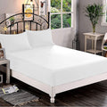Premium Hotel Quality Fitted Sheet - Soft 1500 Thread Count, Deep Pocket Up to 16 Inch | Queen Size, White