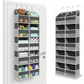 Camkey 10-Pocket Over the Door Organizer with Heavy-Duty 600D Oxford Fabric, Upgraded Hooks with Silicone Protectors for Dorm, Closet Storage, Bedroom, Bathroom