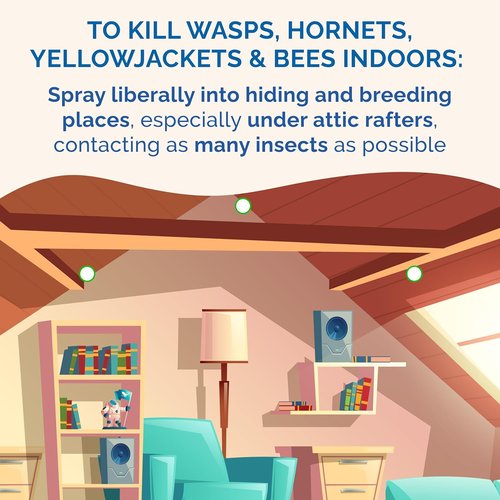 Hot Shot Flying Insect Killer - 15 Oz Aerosol Spray | Kills Houseflies & Mosquitoes Indoors & Outdoors