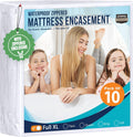 Utopia Bedding Waterproof Mattress Protector - Full XL Size, Zippered Bed Bug & Dust Mite Proof Cover