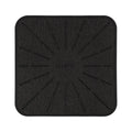 Lazy K Induction Cooktop Mat - Silicone Fiberglass Scratch Protector - for Magnetic Stove - Non slip Pads to Prevent Pots from Sliding during Cooking - Square (7.4inches) Black