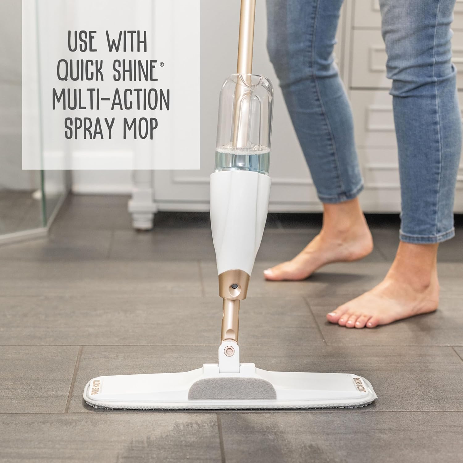 Quick Shine Hardwood Floor Cleaner - 27oz 2-Pack | Streak-Free, No Rinse Formula | Effective Dirt & Scuff Removal