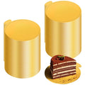 KintKita Mini Cake Boards Round 120 PCS, 3.15 Inch Cake Cardboard Dessert Plates Disposable, Platos Para Mini Flan Mousse Cupcake Base for Baking Display, Wedding & Birthday