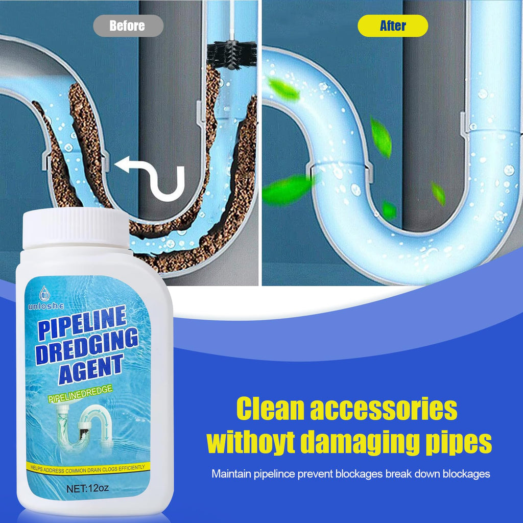 Pipeline Dredging Agent, Drain Clog Remover, Powerful Sink Drain Cleaner for Bathroom and Kitchen Sink Pipe Unclog (1PCS)