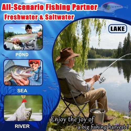 Fishing Advent Calendar 2025 Adult Christmas Fishing Gift for Men Teens Boys 24 Days Christmas Countdown Calendar Fishing Tackle Lures Xmas Gifts for Boys