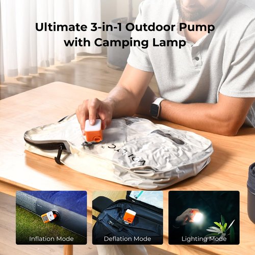 VOLLYC Travel Vacuum Bags with Pump, 25L Large Capacity Vacuum Bags for Travel, IPX7 Waterproof, Open Zipper, Reusable Travel Essentials Compression Bags for Luggage Backpack Suitcase Home Storage