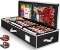 Premium Wrapping Paper Organizer - Heavy-Duty Gift Wrap Holder with Extra Pockets | Fits Up to 27 Rolls (Black)