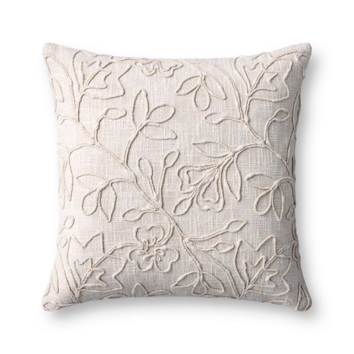 Loloi II Collection PLL0127 Natural 18'' x 18'' Cover Only Pillow
