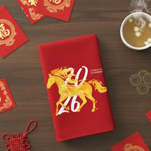 Chinese New Year Kitchen Towels Set of 4 16x24 Inch Lunar Chinese New Year Hand Towels Zodiac Horse Farmhouse Dish Cloths Red Flower Decoration for Holiday Cleaning Spring Festival Housewarming Gifts