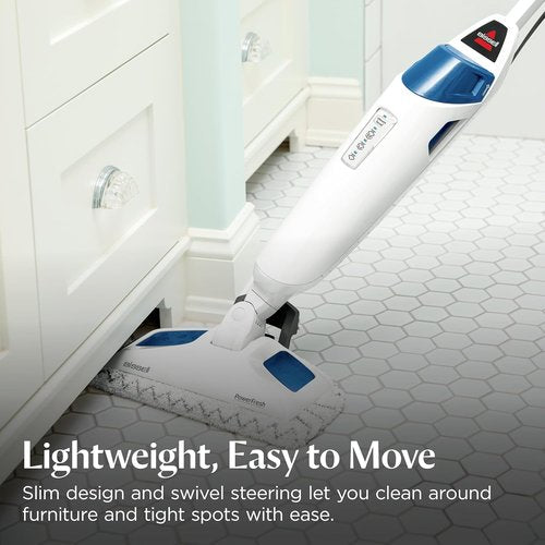 BISSELL Steam Mop 1940A - PowerFresh Floor Cleaner with Natural Sanitization & Easy Scrubber | 12” Cleaning Path for Hard Wood & Tile