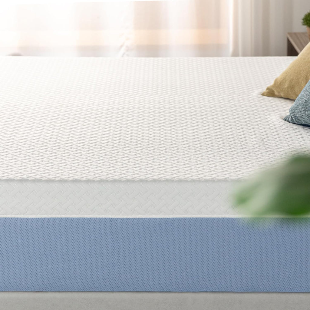 Zinus 10 Inch Twin Memory Foam Mattress - Cooling Comfort, Medium Feel, Fiberglass Free, Safe Materials